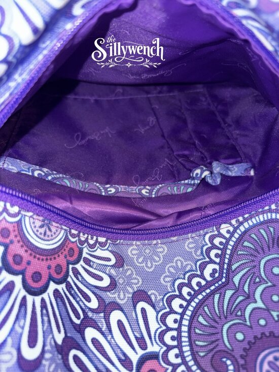 Vera Bradley Purple Medallion Paisley Grand Backpack in Lighten Up main image 11